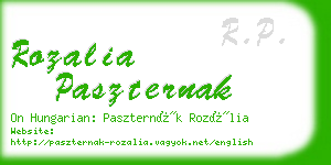 rozalia paszternak business card